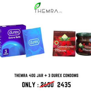 Themra Epimedium Macun 40g jar + 3 Durex Condoms | Bundle Offers