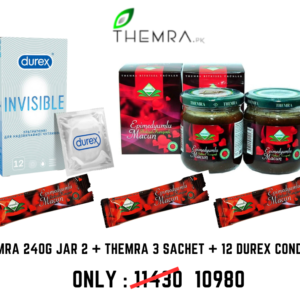 Themra 240g jar + Themra 40g jar + 12 Durex Condoms | Bundle Offers