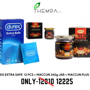 Maccun Plus 240g jar + Maccun Plus 40g jar + 12 Durex Condoms